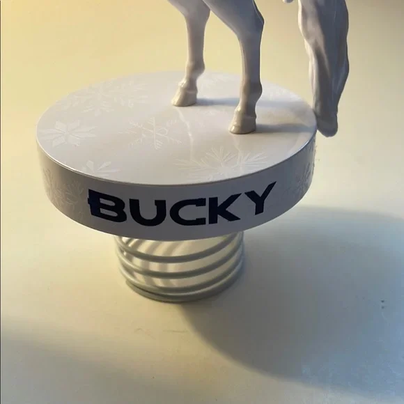 Denver Broncos Bucky Limited Edition Holiday Tree Topper Ornament - Picture 3 of 4